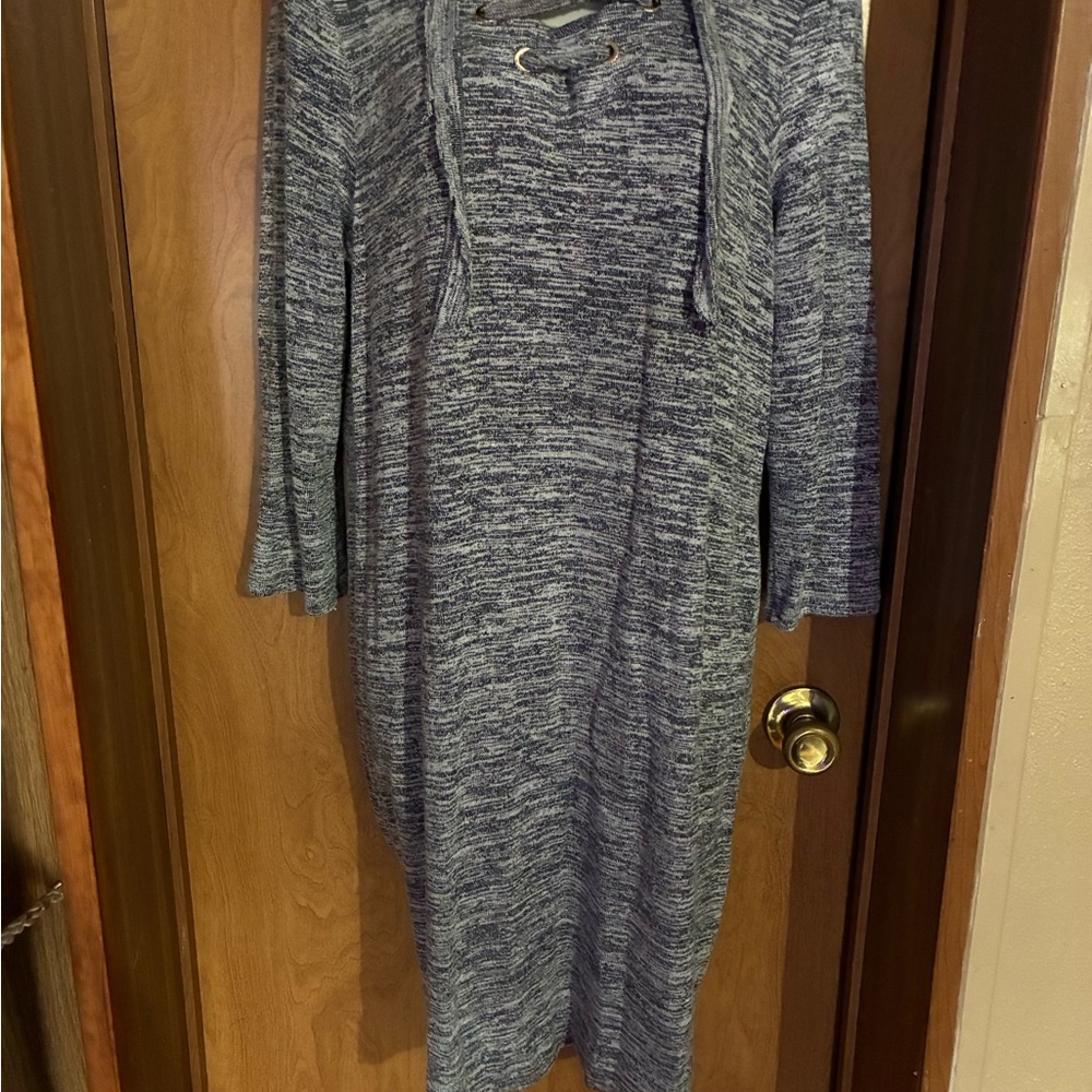 Haani Long Sleeve Casual Gray Dress PL